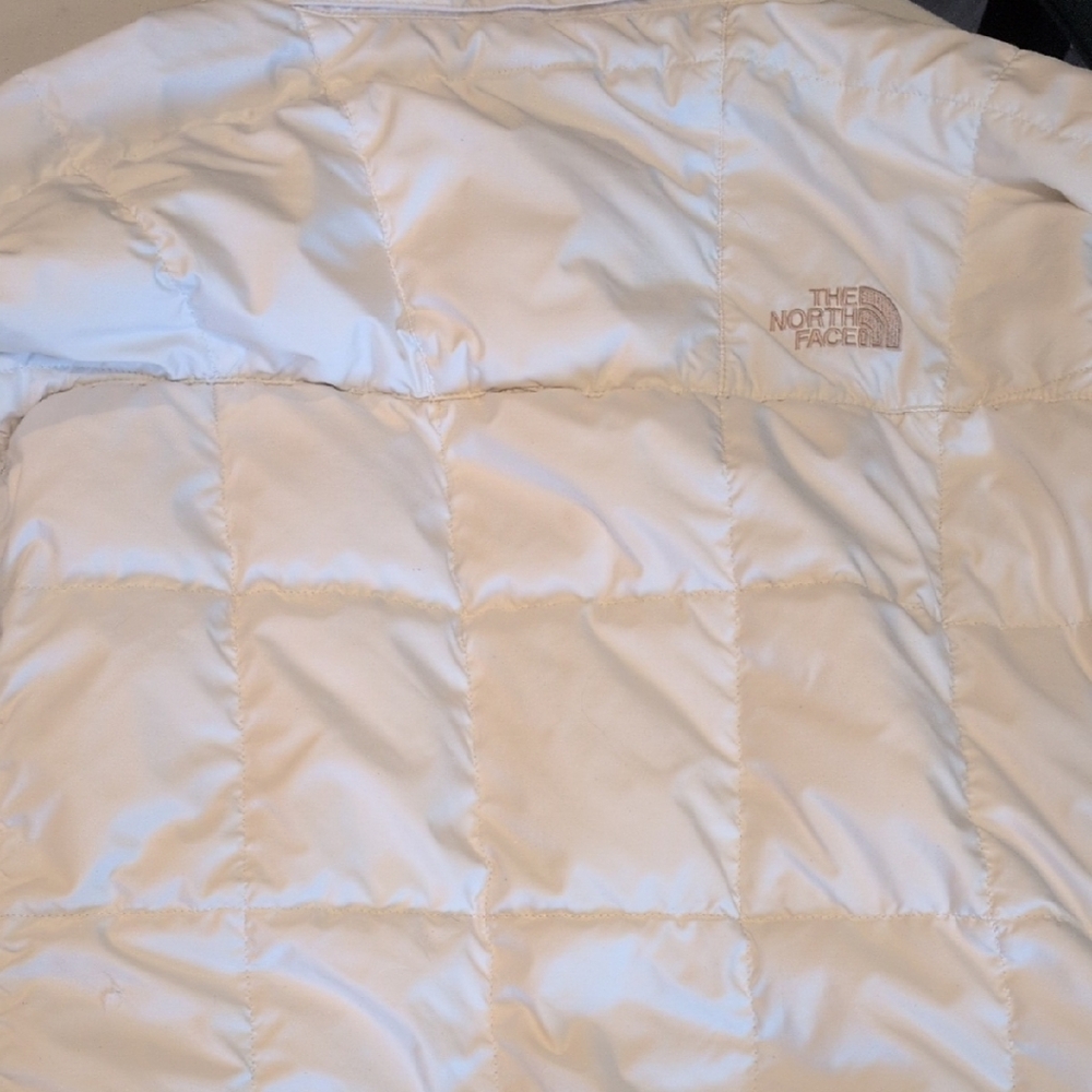 The North Face Cream Quilted Jacket